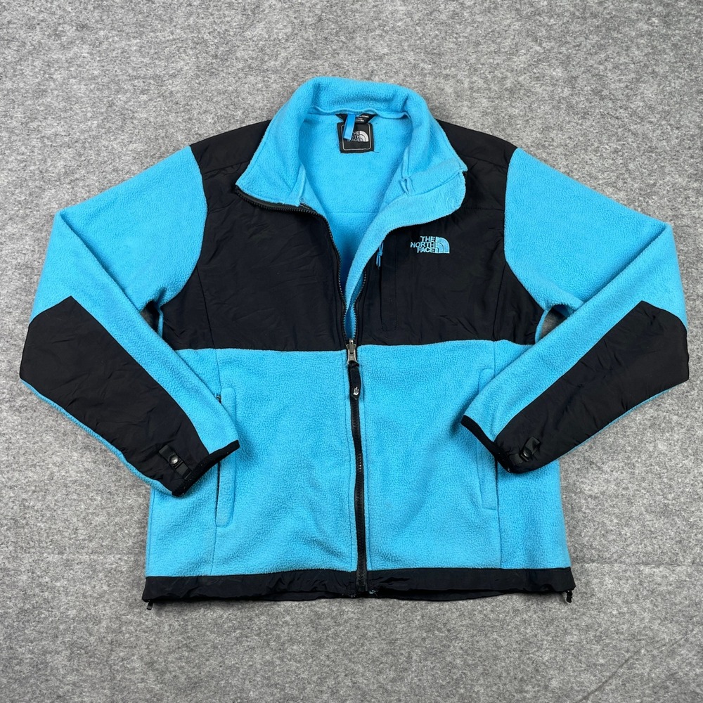 The North Face Denali Fleece Jacket Womens M Blue Full Zip Colorblock Coat